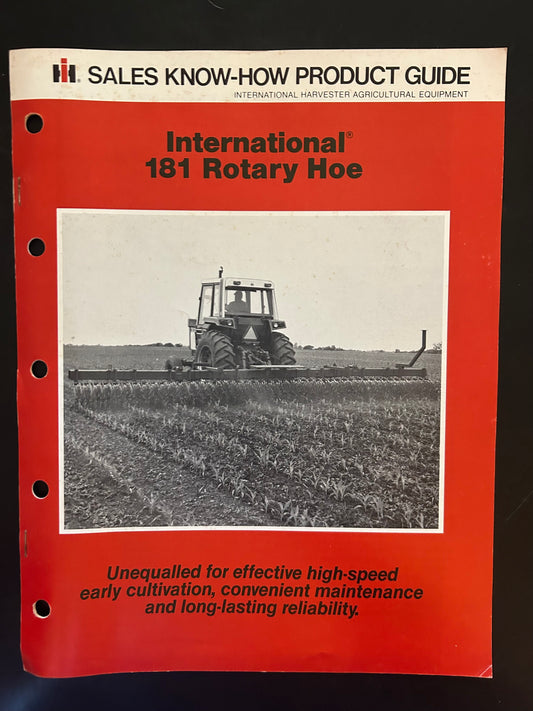 IH Sales Know-How _ 181 Rotary Hoe