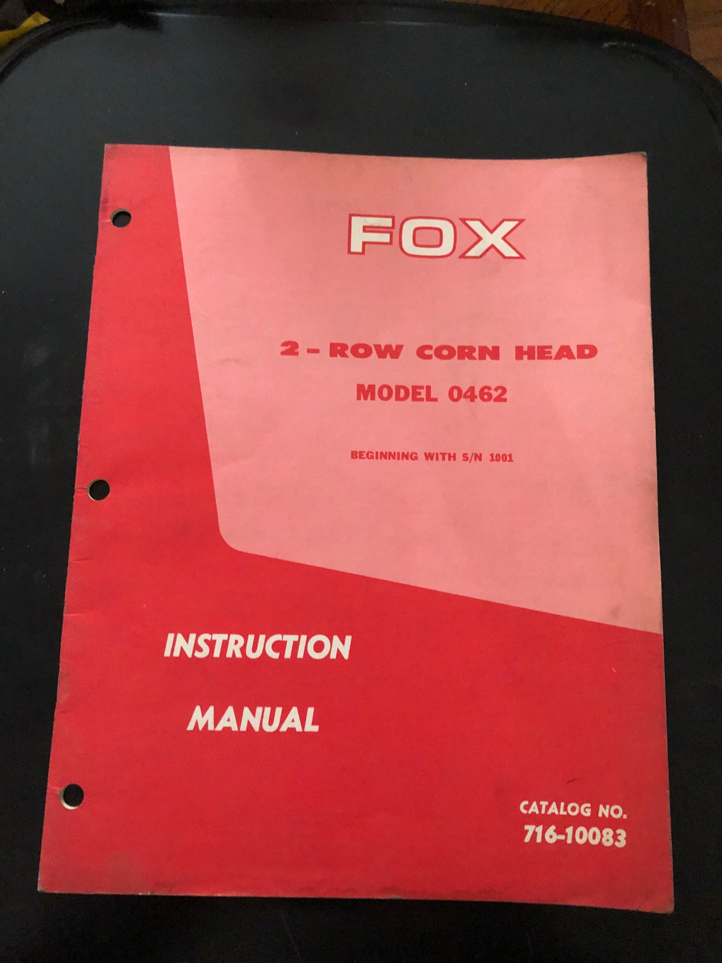 Fox _ 2-row corn head model 462 _ Instruction Manual no 716-10083