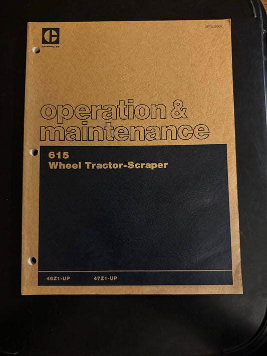 Caterpillar _ 615 Wheel Tractor-Scraper _ Operation & Maintenance