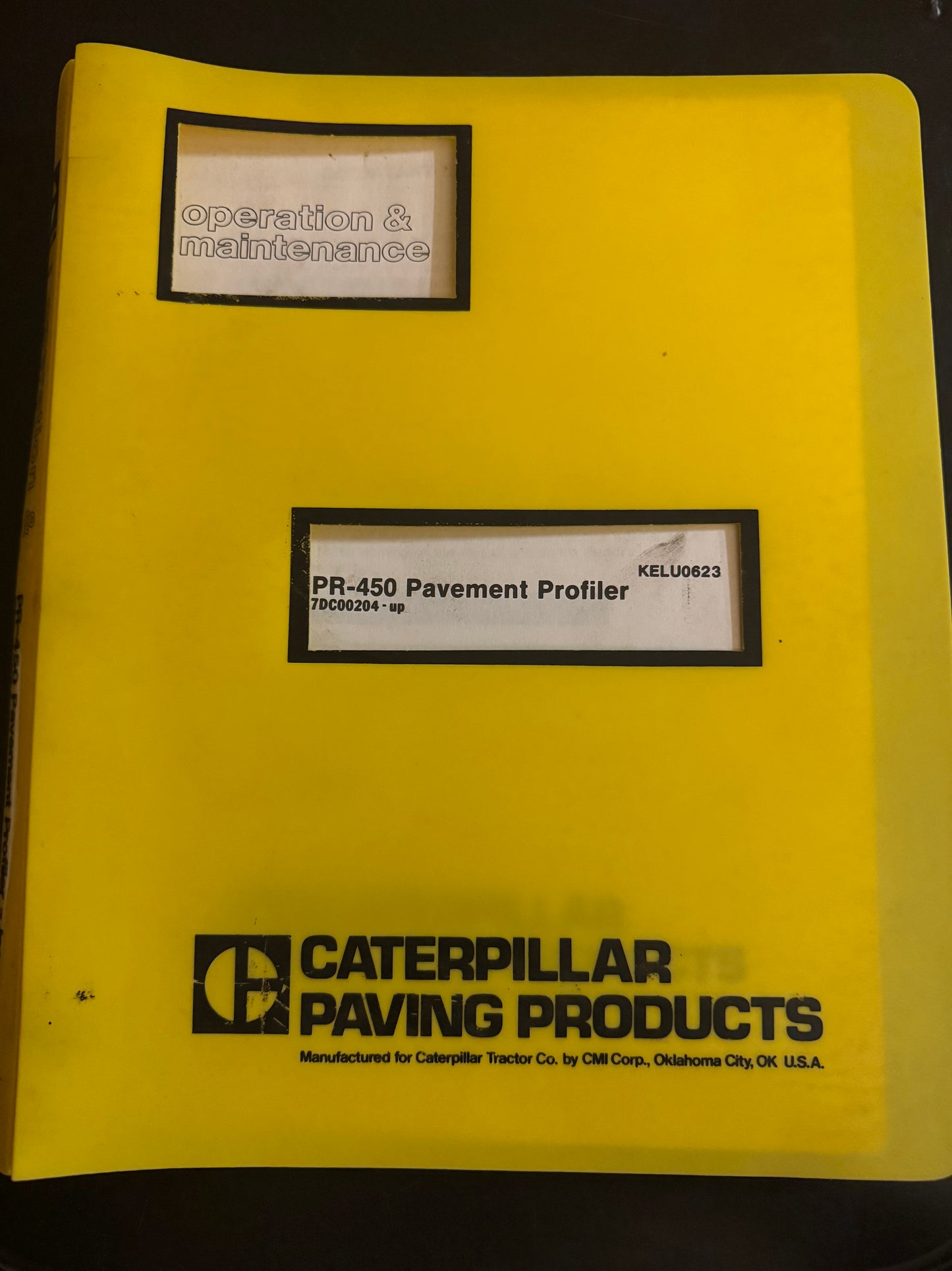 Caterpillar _ PR-450 Pavement Profiler _ Operation & Maintenance