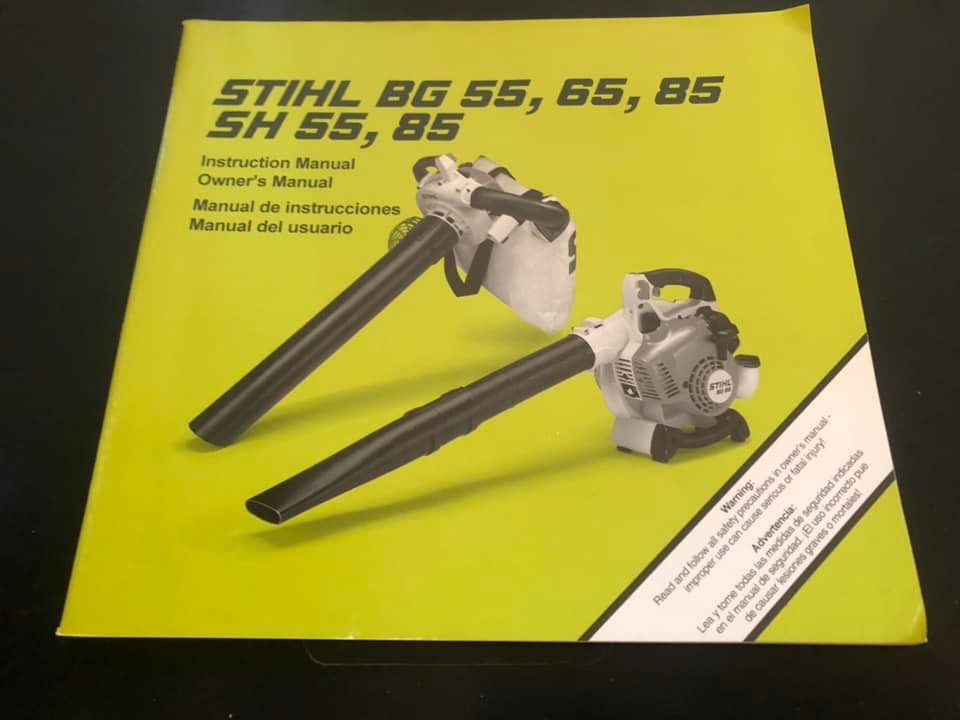 Stihl _  BG 55, 65, 85 & SH 55, 85 Instructions & Owner’s Manual