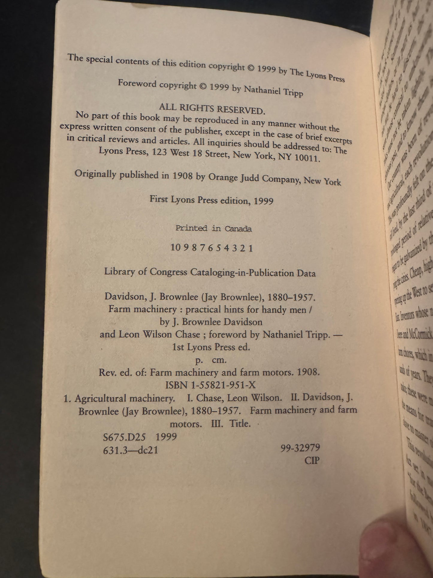 Farm Machinery _ Practical Hints for Handy-Men by Davidson & Chase