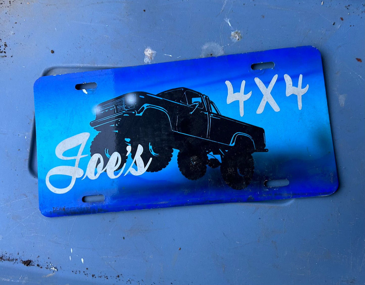 Novelty Used/Vintage License Plate - Joes 4x4