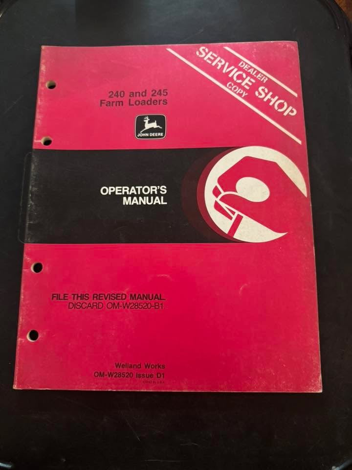 John Deere _ 240 & 245 Farm Loaders _ Operator’s Manual
