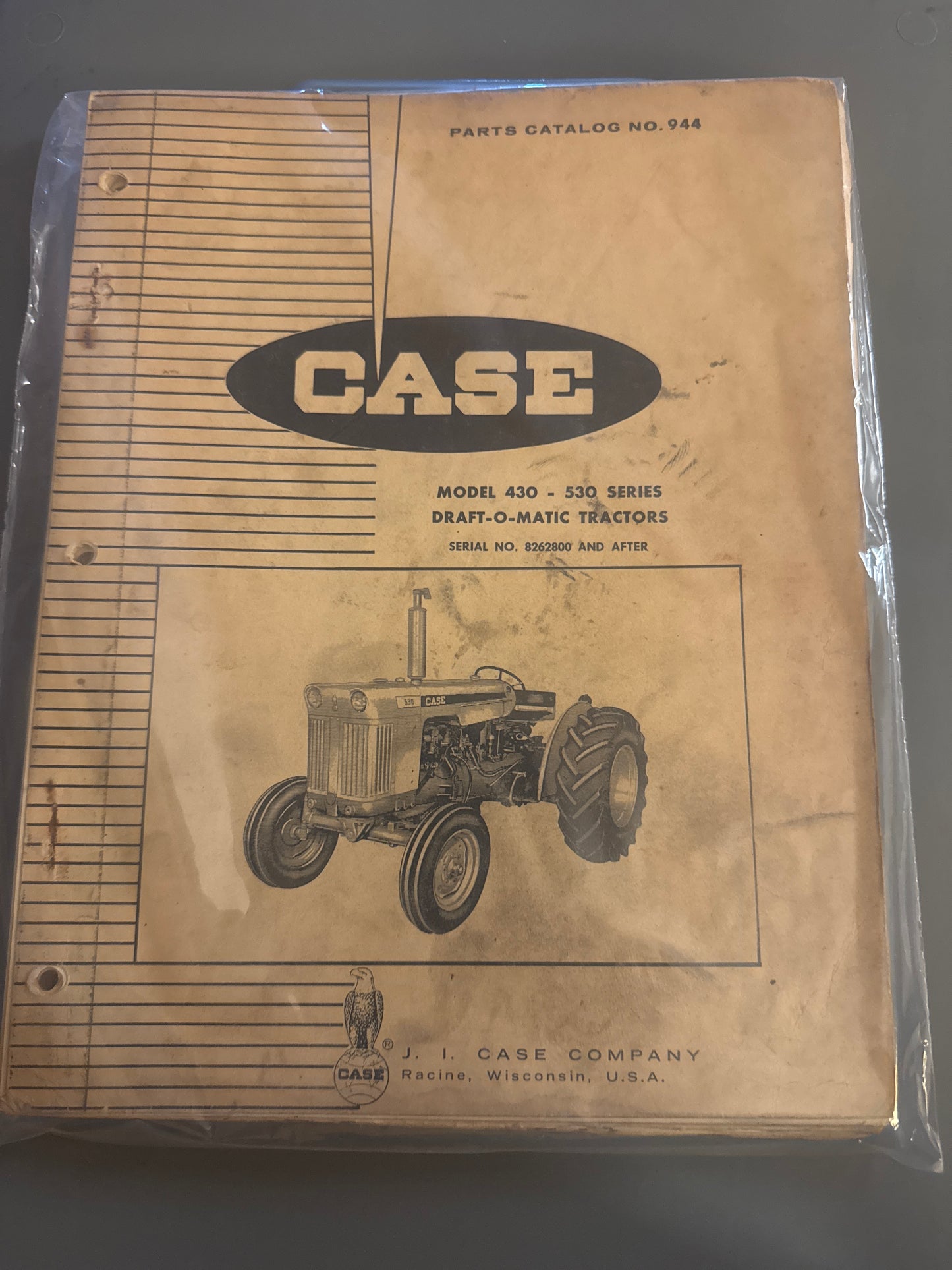 Case _ Model 430 - 530 Series Draft-O-Matic Tractor serial No. 8297801 & After _ Parts Catalog