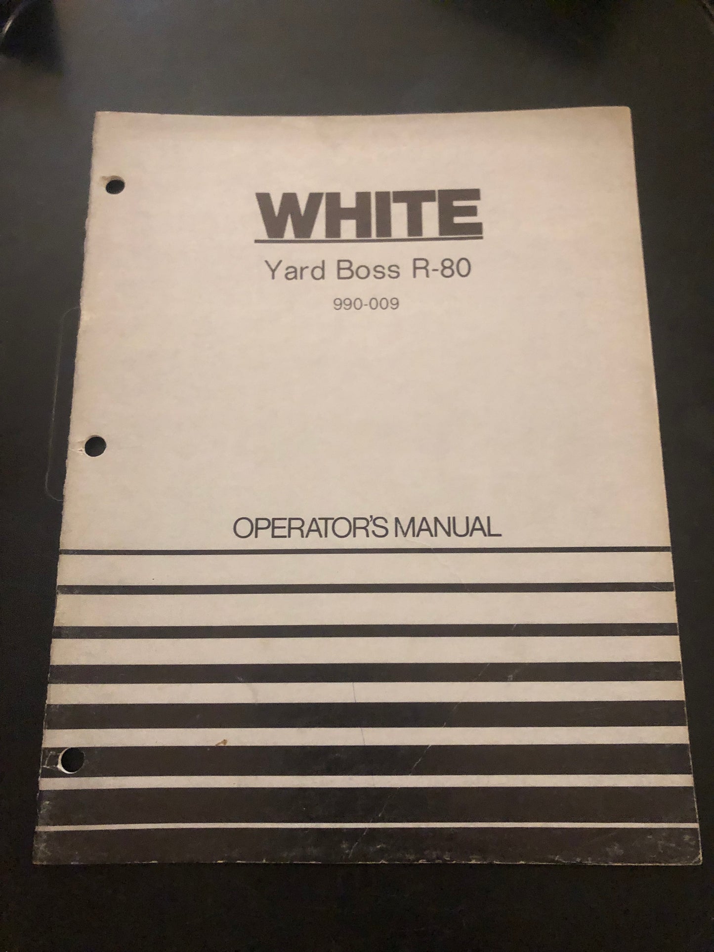White _ Yard Boss r-80 _ Operator’s Manual