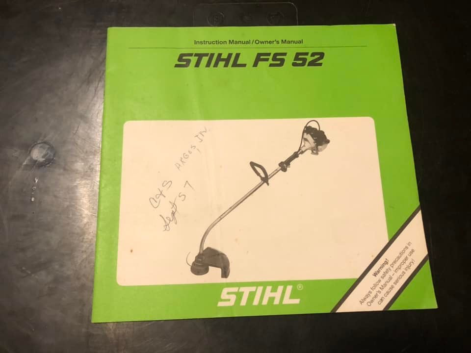 Stihl _ FS 52 Instructions & Owner’s Manual
