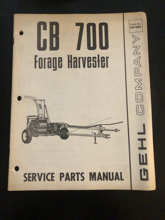 Gehl _ CB 700 Forage Harvester _ Service Parts Manual