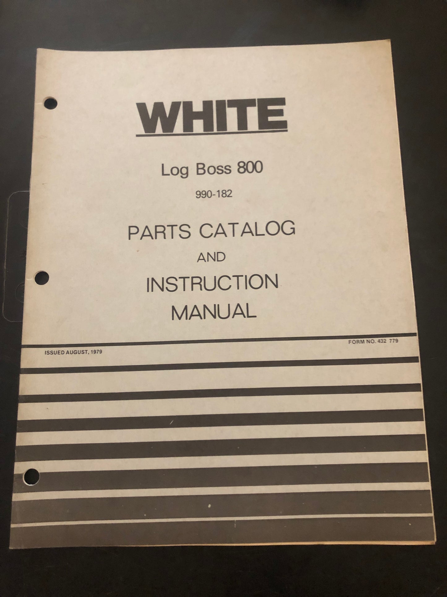 White _ log boss 800 _ Parts Catalog & Instruction Manual