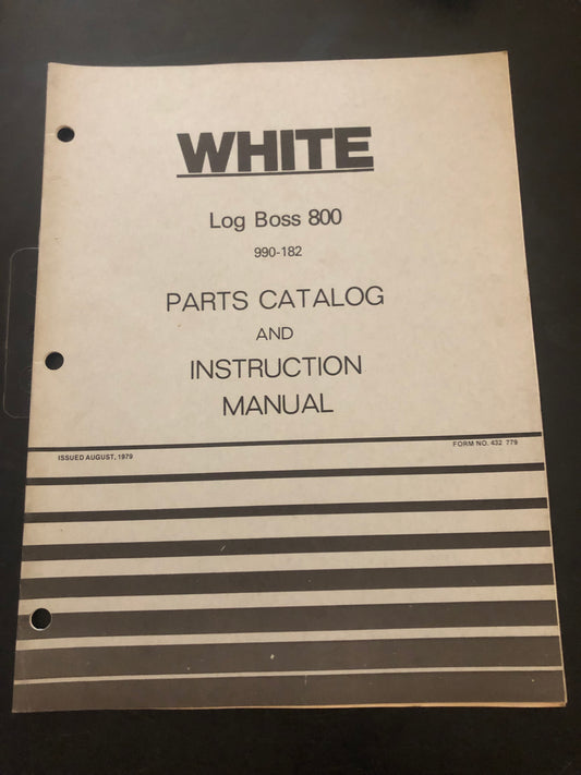 White _ log boss 800 _ Parts Catalog & Instruction Manual