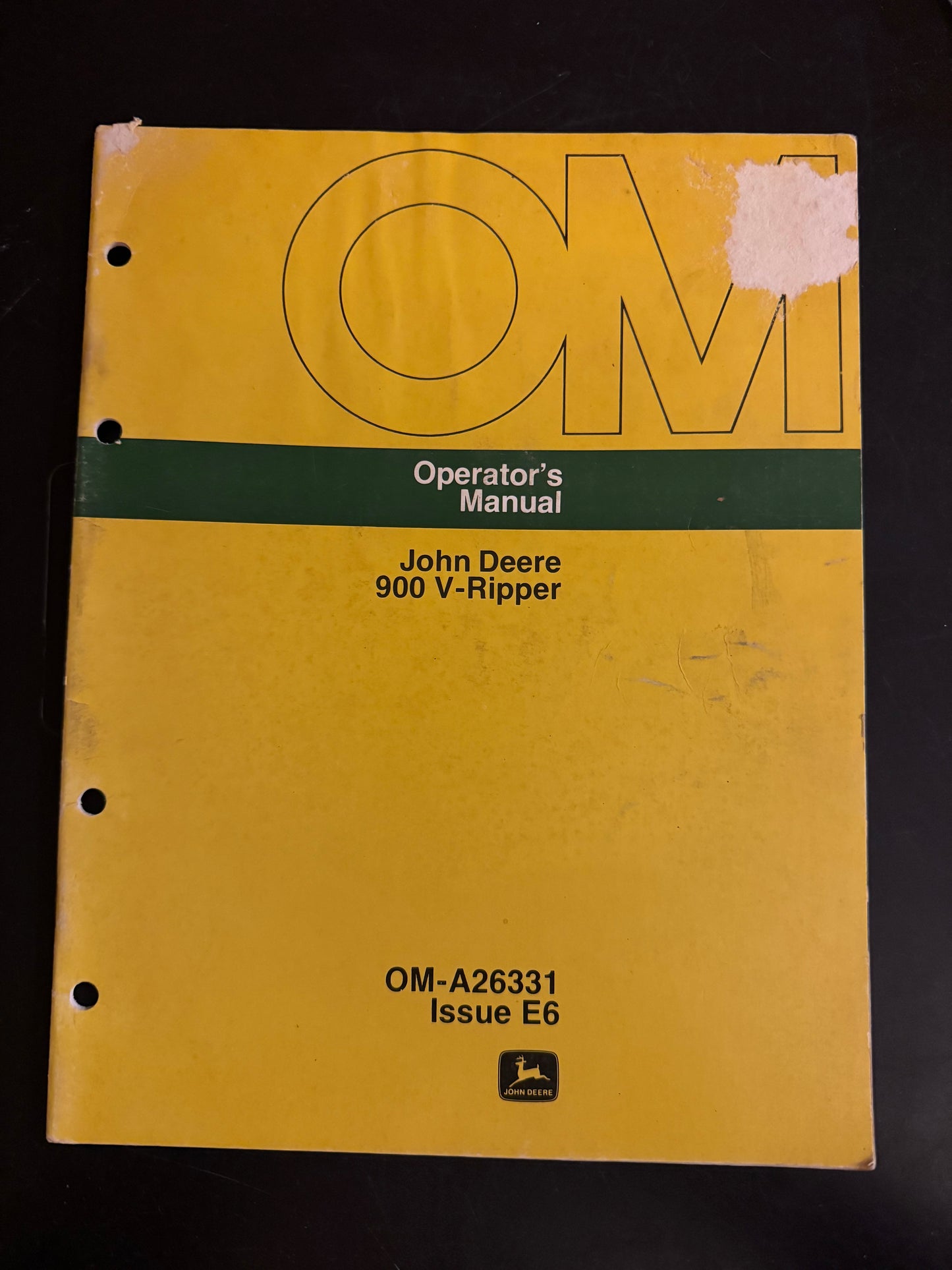 John Deere _ 900 V-Ripper _ Operator's Manual