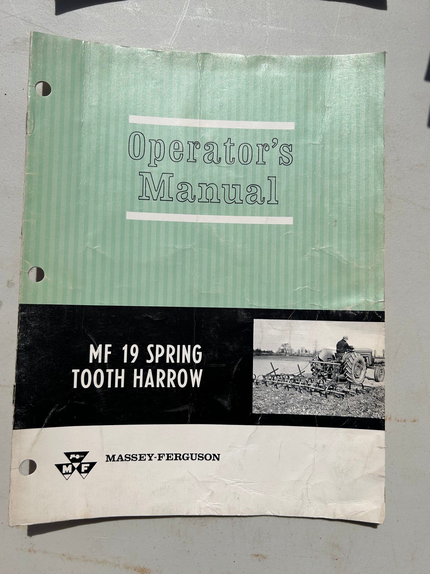 Massey Ferguson MF 19 Spring Tooth Harrow _ Operator’s Manual