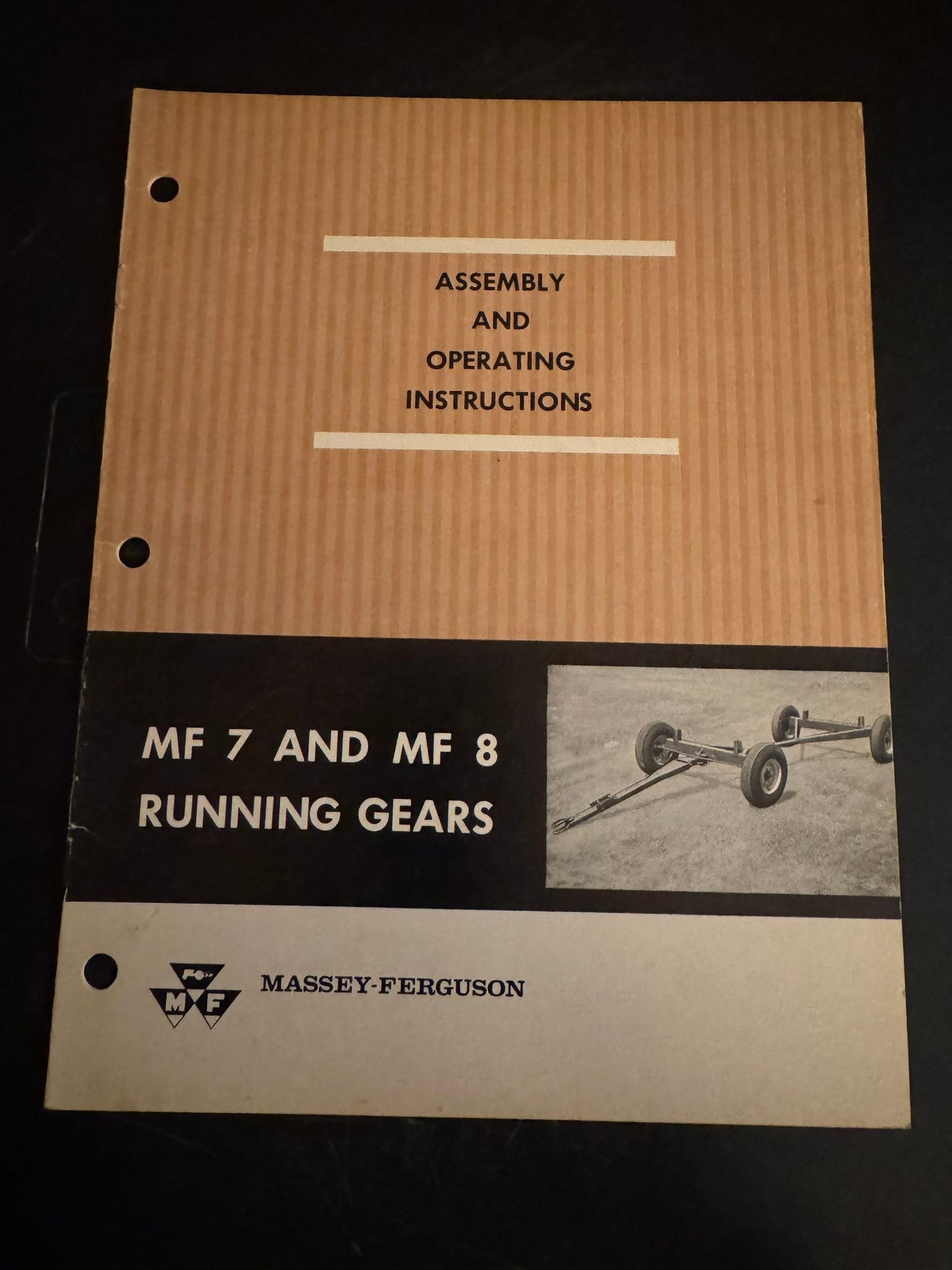 Massey Ferguson MF 7 & 8 Running Gears _ Assembly & Operating Instructions