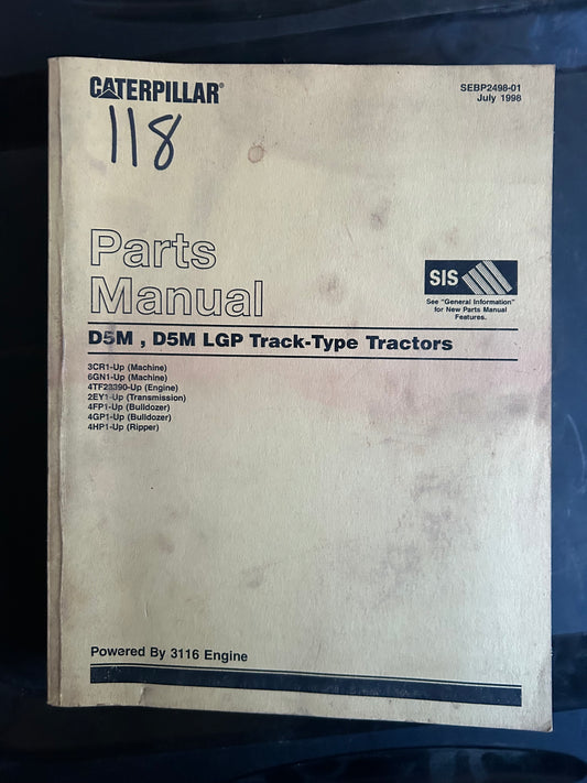 Caterpillar _ D5M & D5M LGP Track-Type Tractors _ Parts Manual