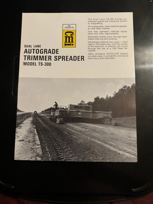 CMI _ Dual Lane Autograde Trimmer Spreader model TS-300 brochure