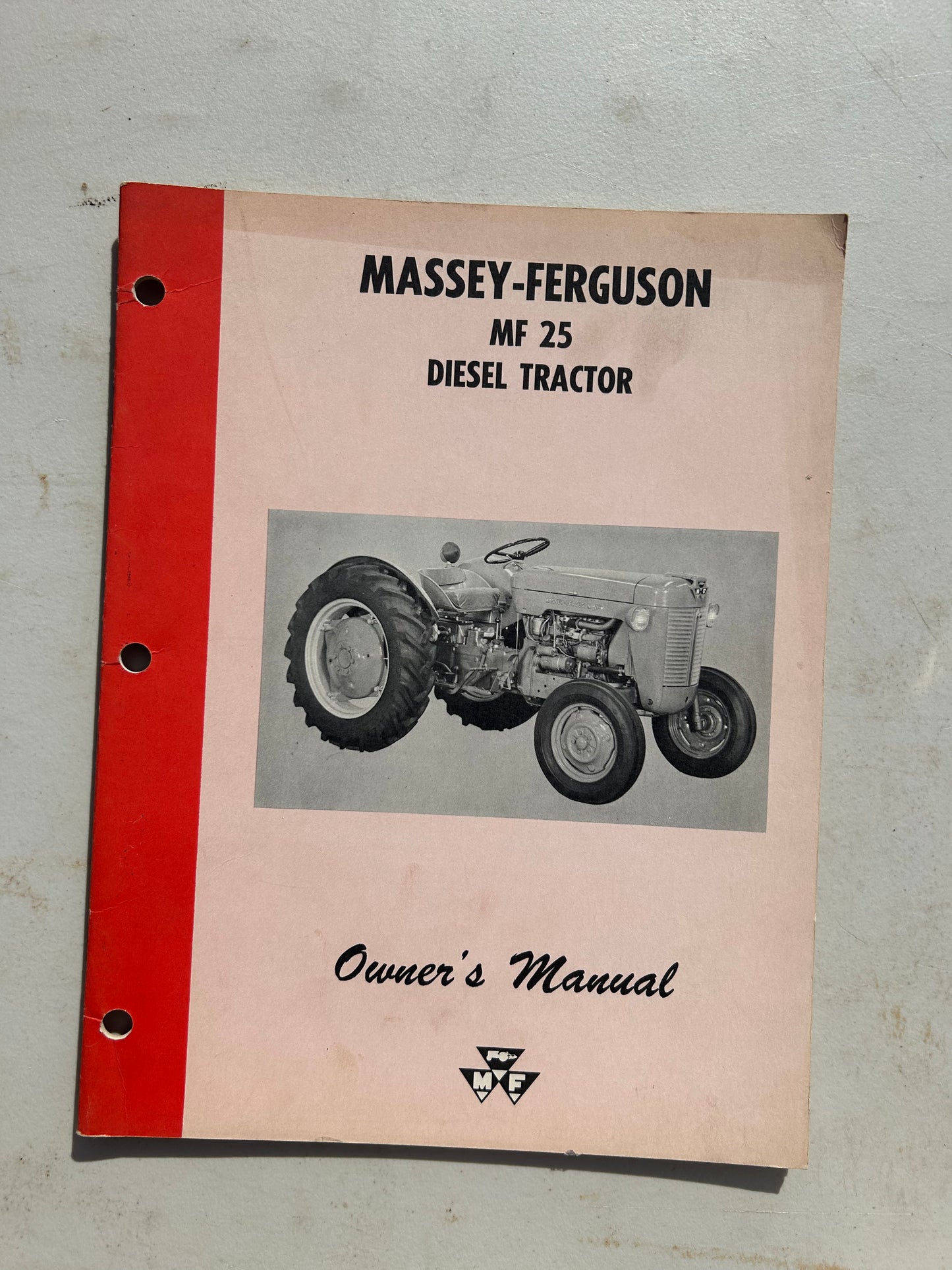 Massey Ferguson MF 25 Diesel Tractor _ Owner’s Manual