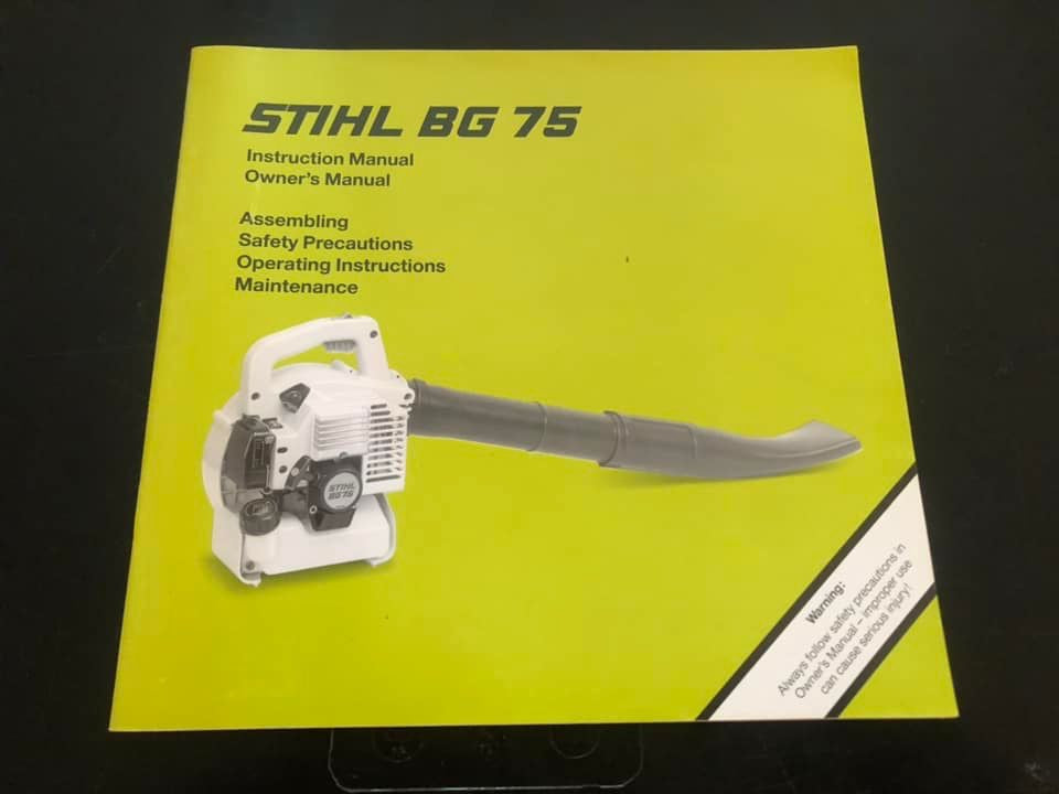 Stihl _ BG 75 Instructions & Owner’s Manual