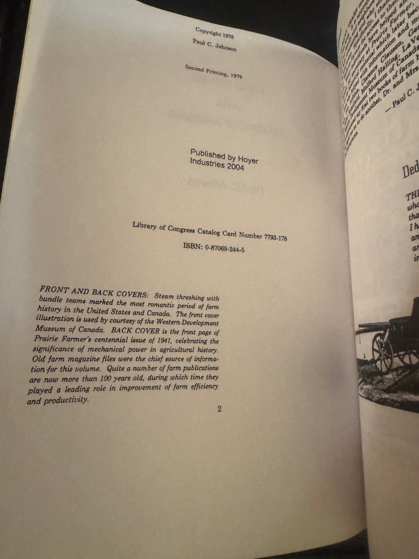 Farm Power in the Making of America by Paul C. Johnson