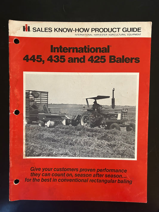IH Sales Know-How _ 445, 435 & 425 Balers