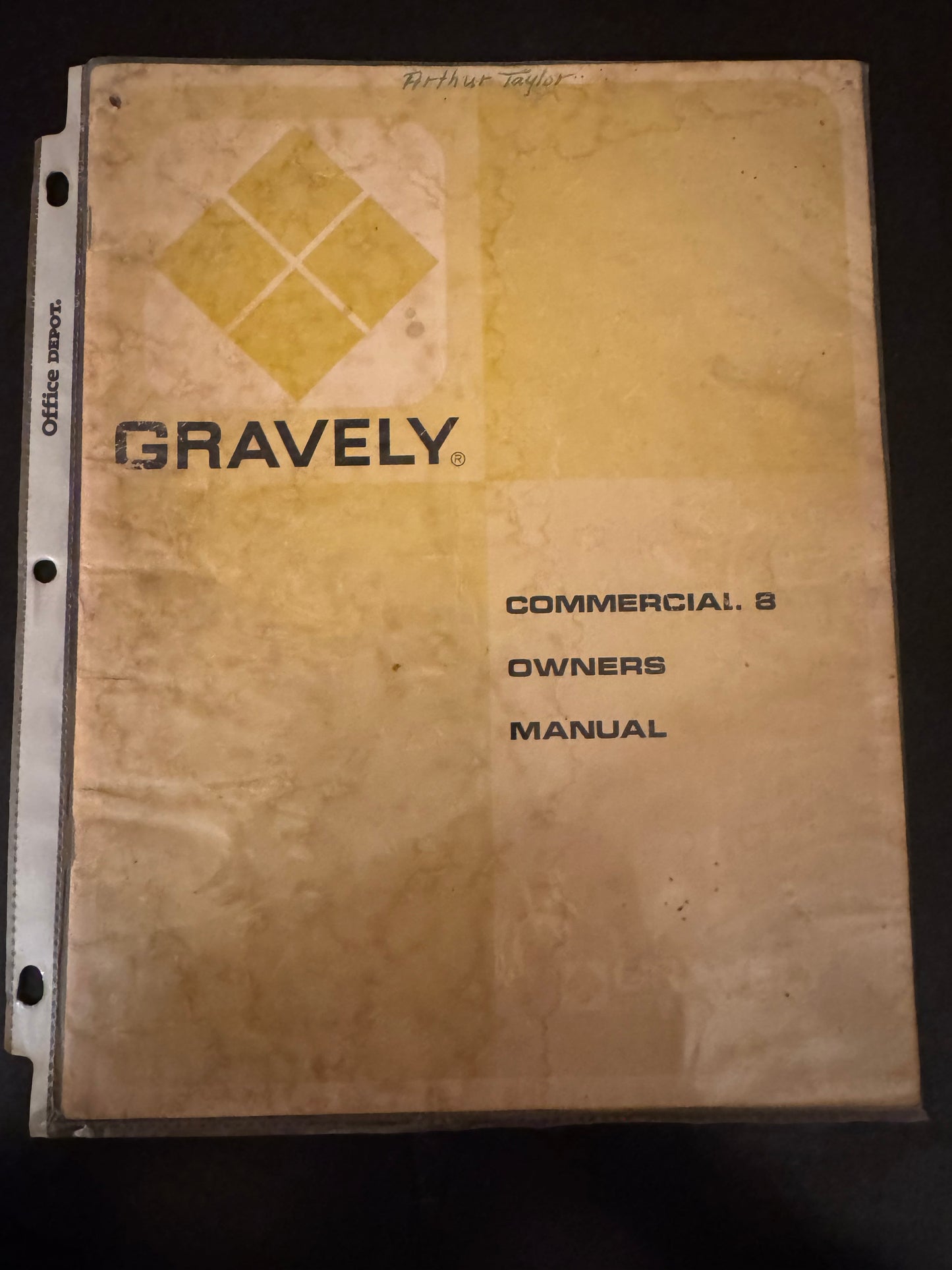 Gravely _ Commercial 8 Owner’s Manual