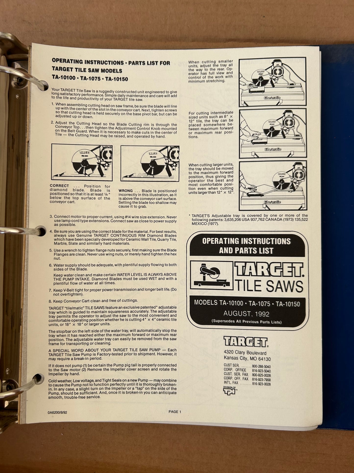 XANDER Target _ Saws & Etc Manuals vol 1