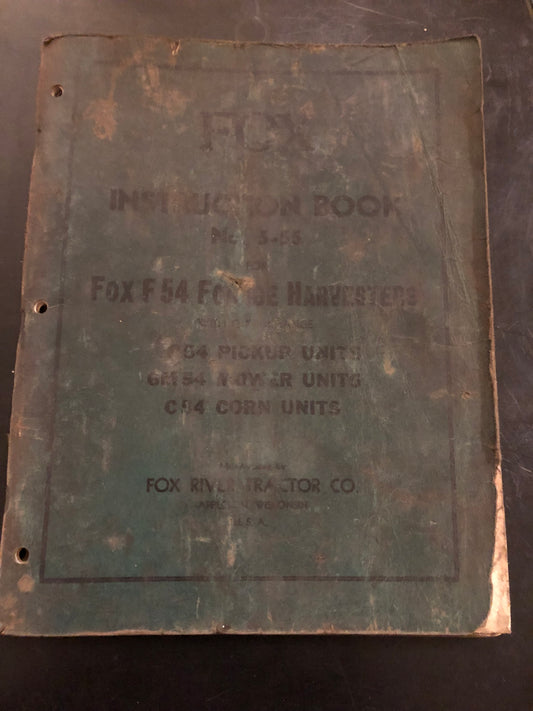 Fox _ F54 Forage Harvester _ Instruction Book no 5-55
