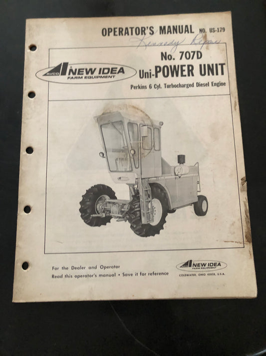 New Idea _ No. 707D Uni-Power Unit US-179 _ Operator’s Manual