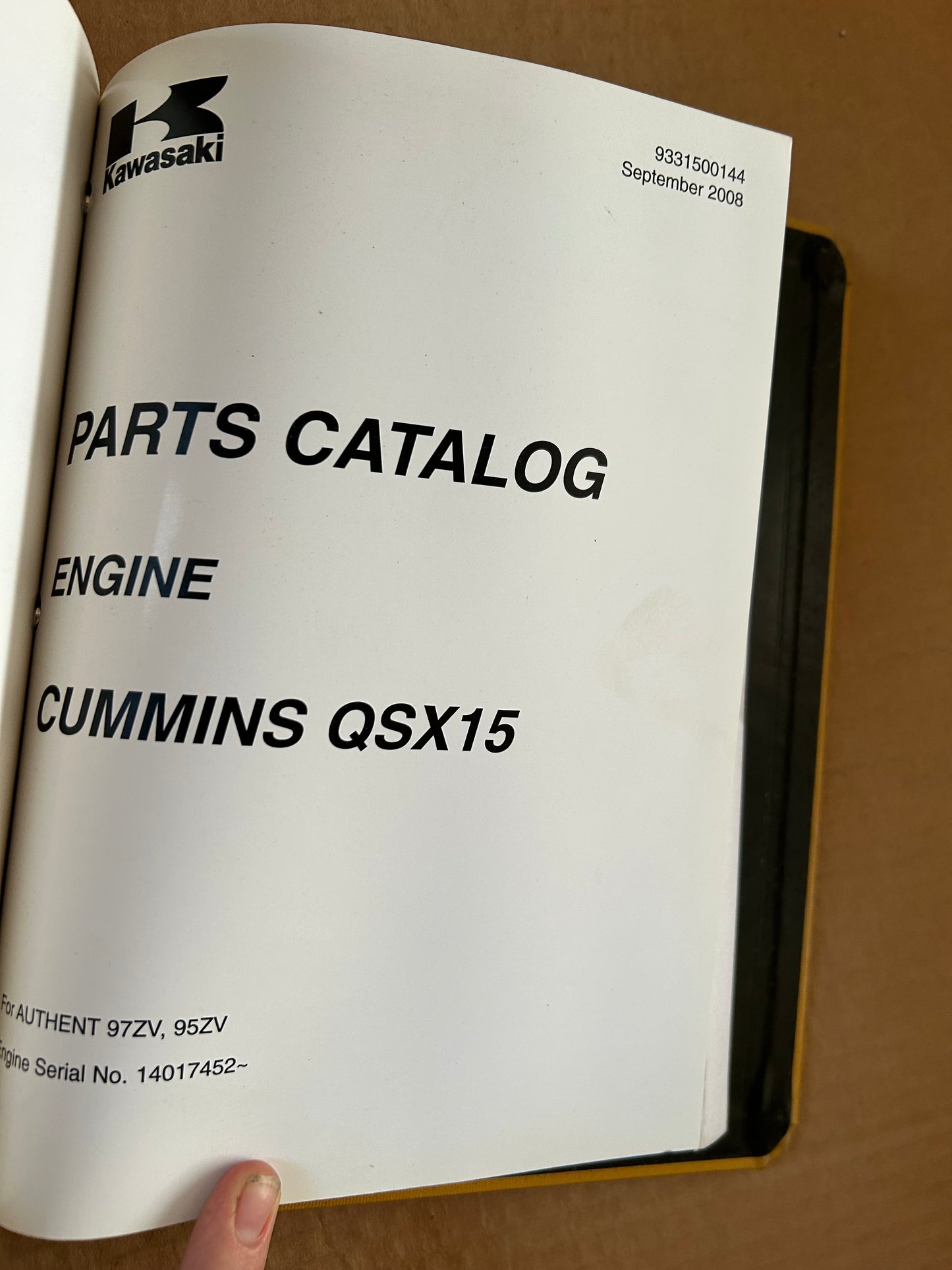 Kawasaki _ 95ZV Wheel Loader _ Binder