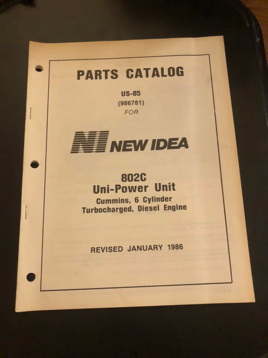 New Idea _ 802C Uni-Power Unit US-85 _ Parts Catalog