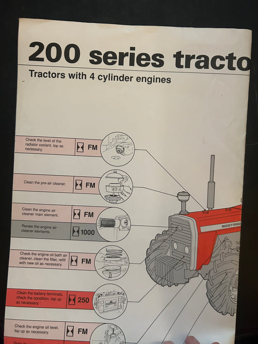 Massey Ferguson _ 200 Series Tractor foldout poster