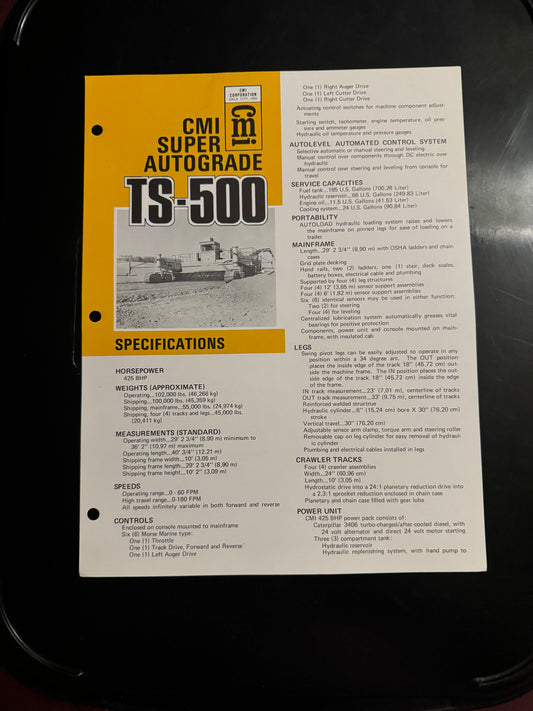 CMI Super Autograde TS-500