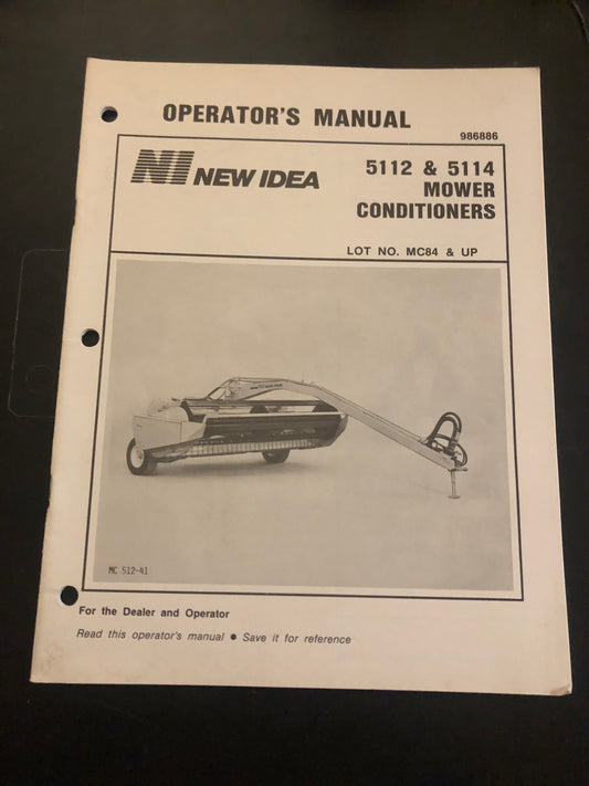 New Idea _ 5112 & 5114 Mower Conditioner _ Operator’s Manual