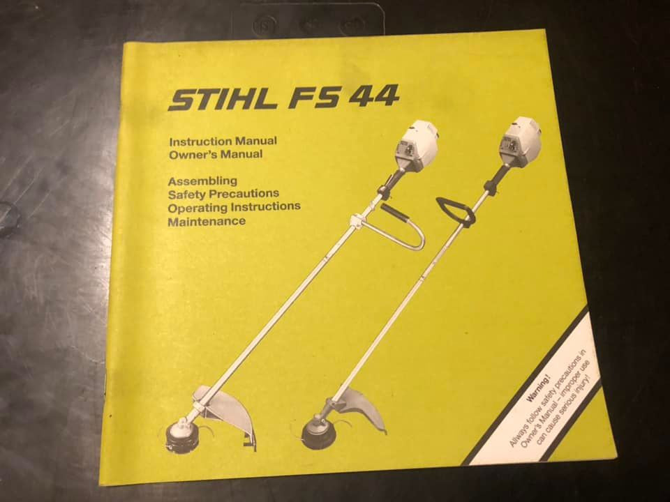 Stihl _ FS 44 Instructions & Owner’s Manual