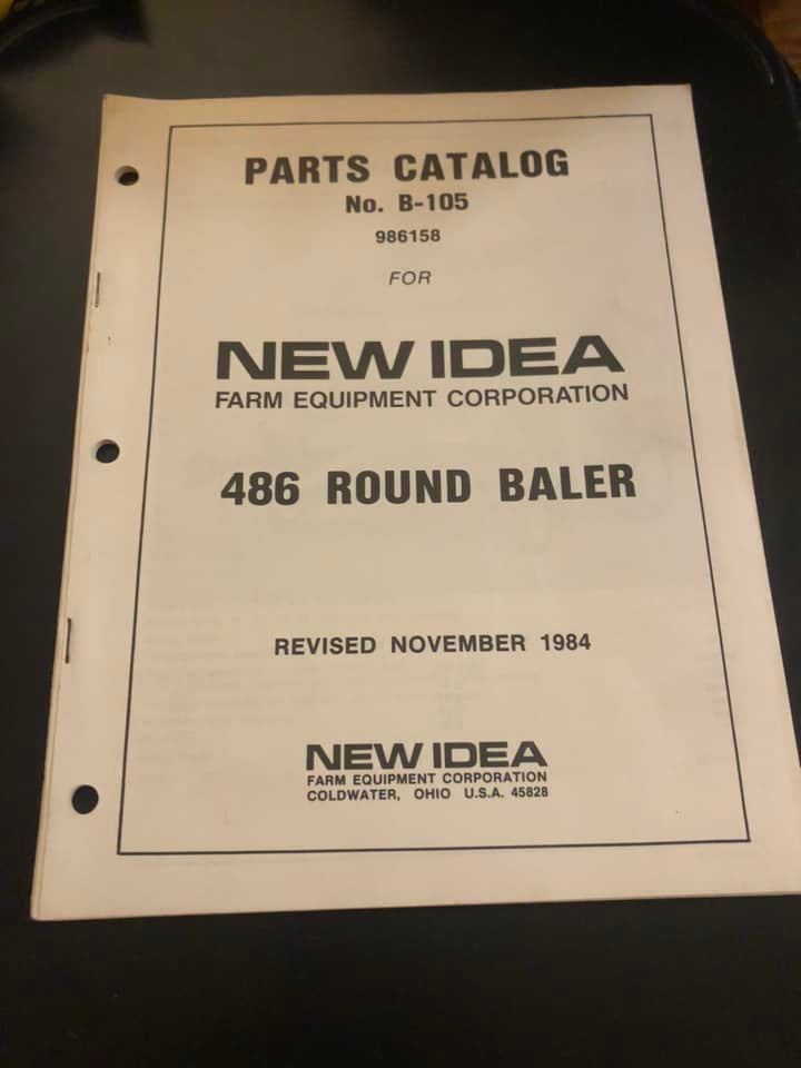New Idea _no. 486 Round Baler B-105 _ Parts Catalog