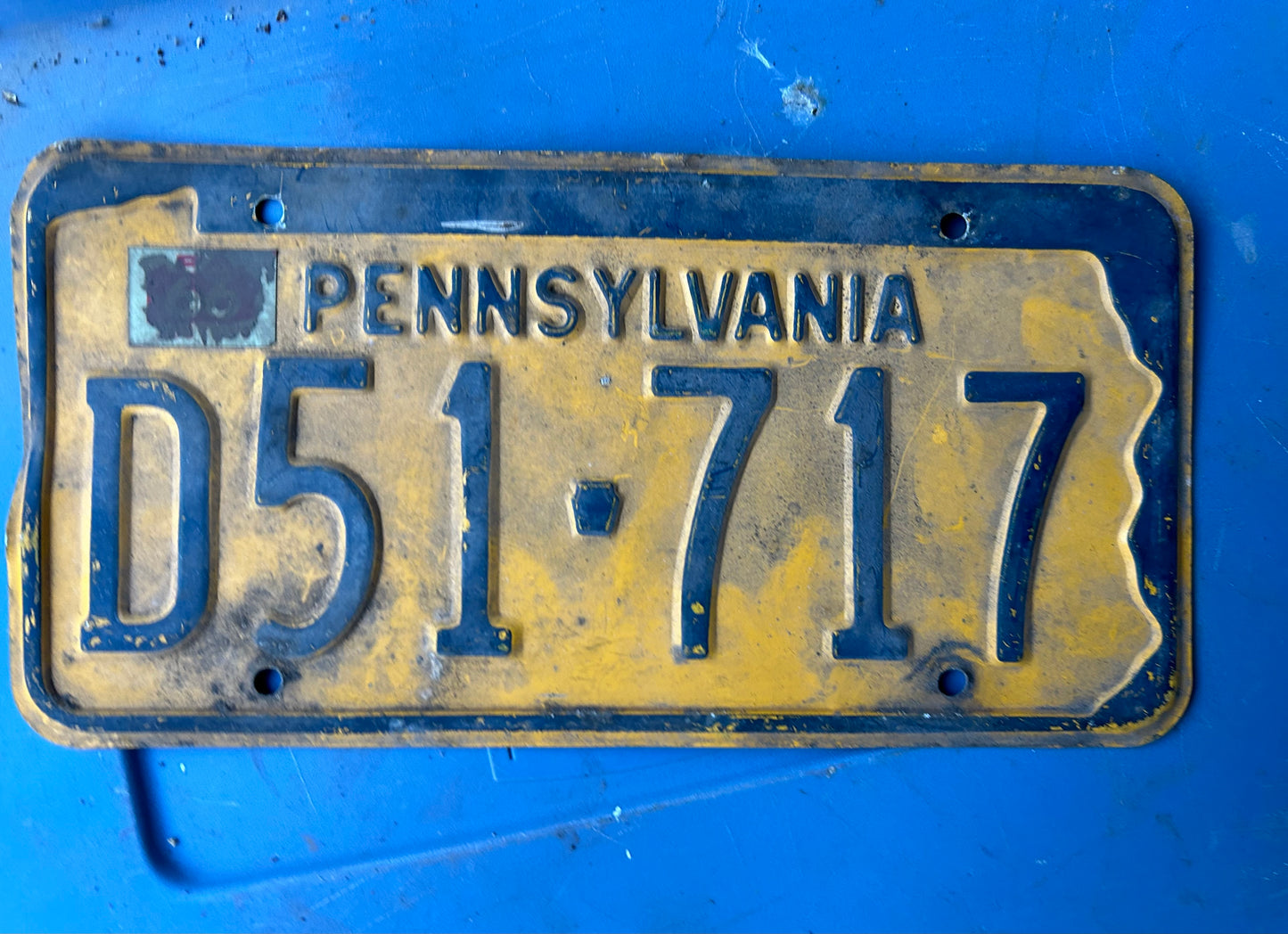 Vintage License Plate - Pennsylvania