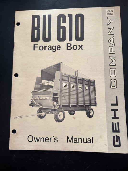 Gehl _ BU 610 Forage Box _ Owner’s Manual