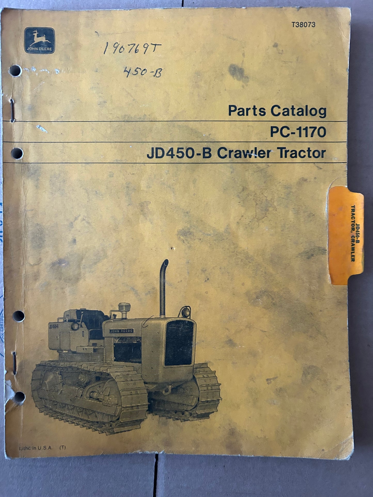 John Deere _ JD 450-B Bulldozer _ Parts Catalog PC-1170