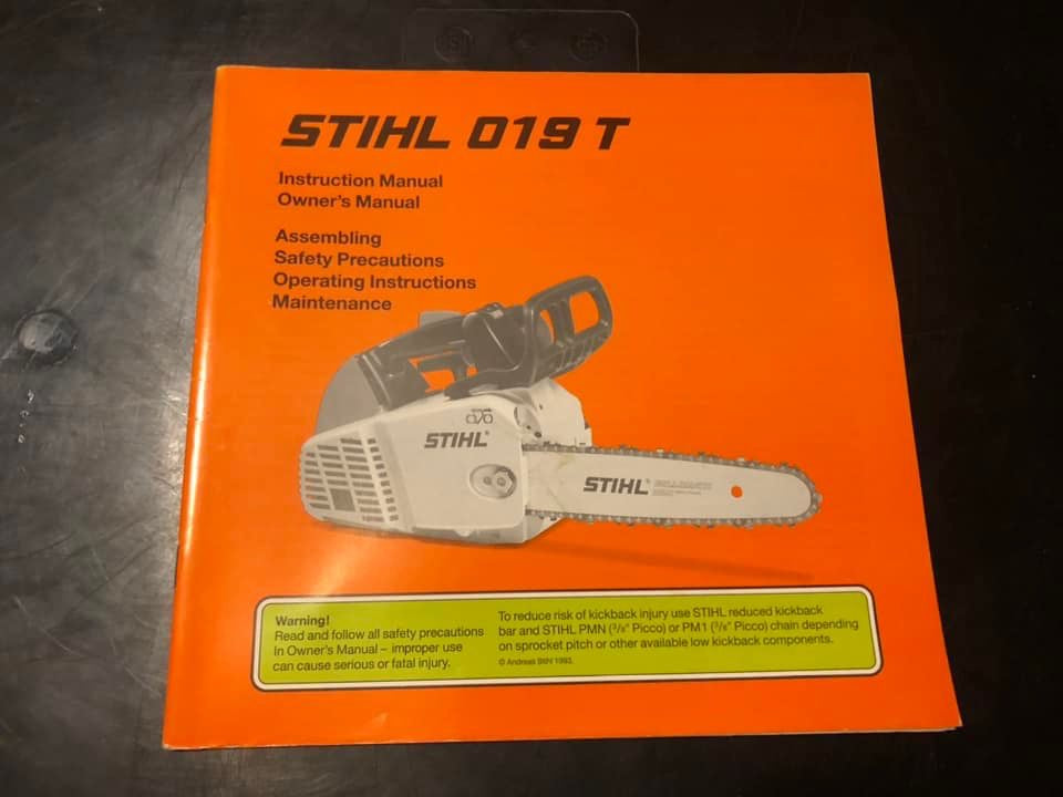 Stihl _ 019 T Instructions & Owner’s Manual