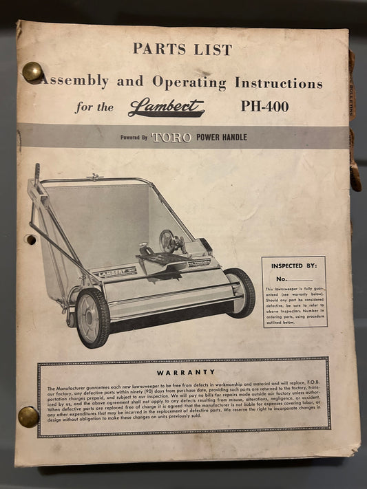 Toro Collection of manuals