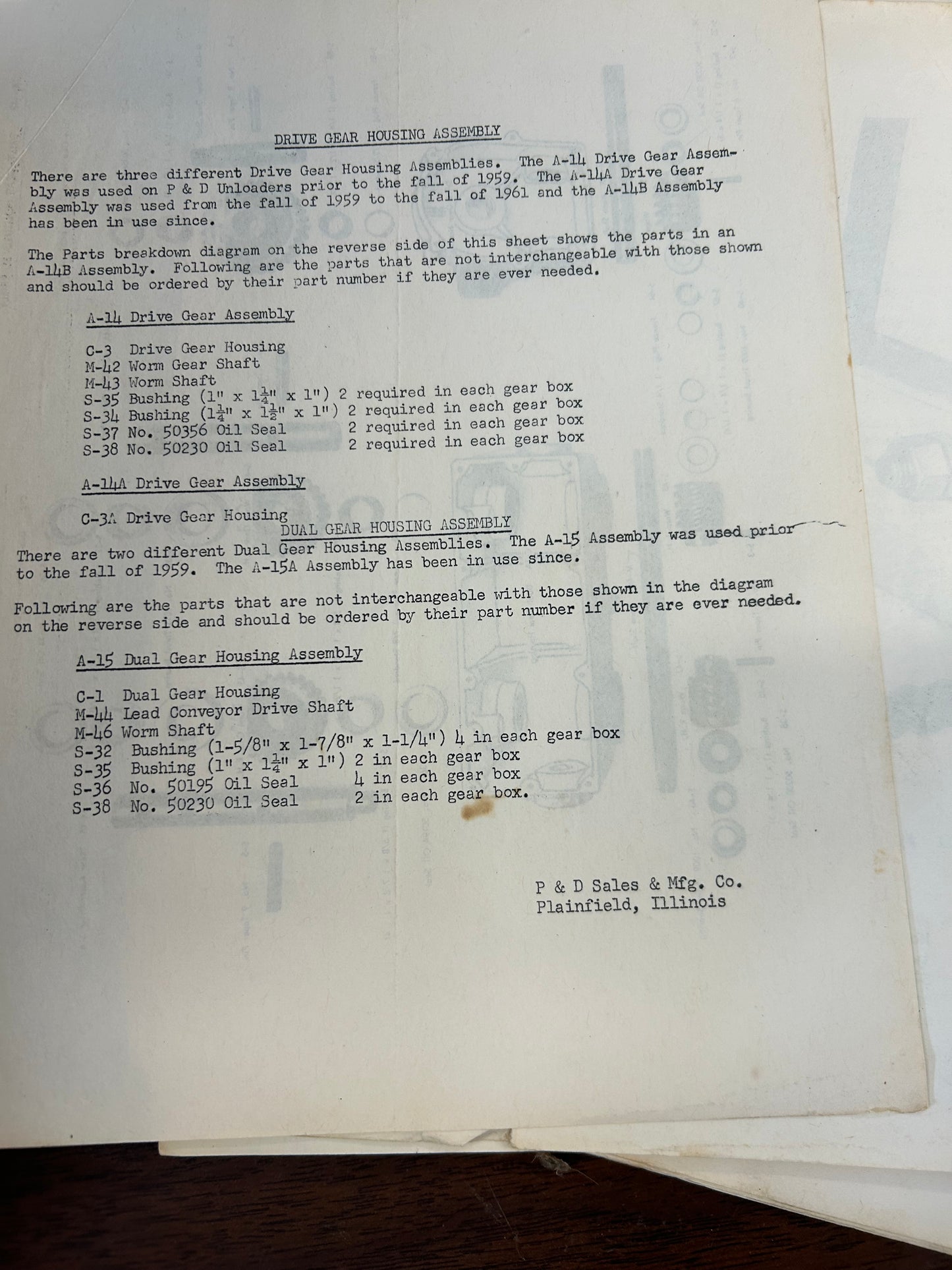 Assembly Instructions for P&D unloader _ packet & manuals