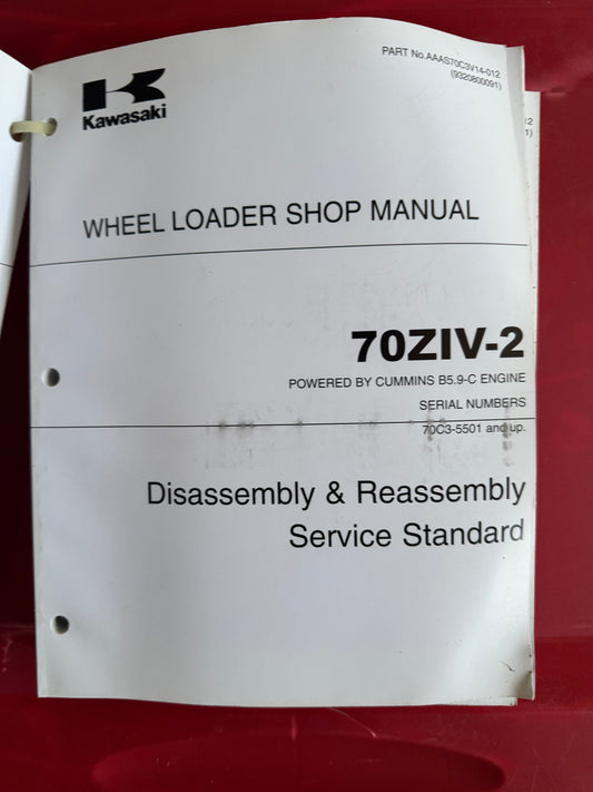 Kawasaki _ 70ZIV-2 Wheel Loader _ Disassembly & Reassembly Shop Manual