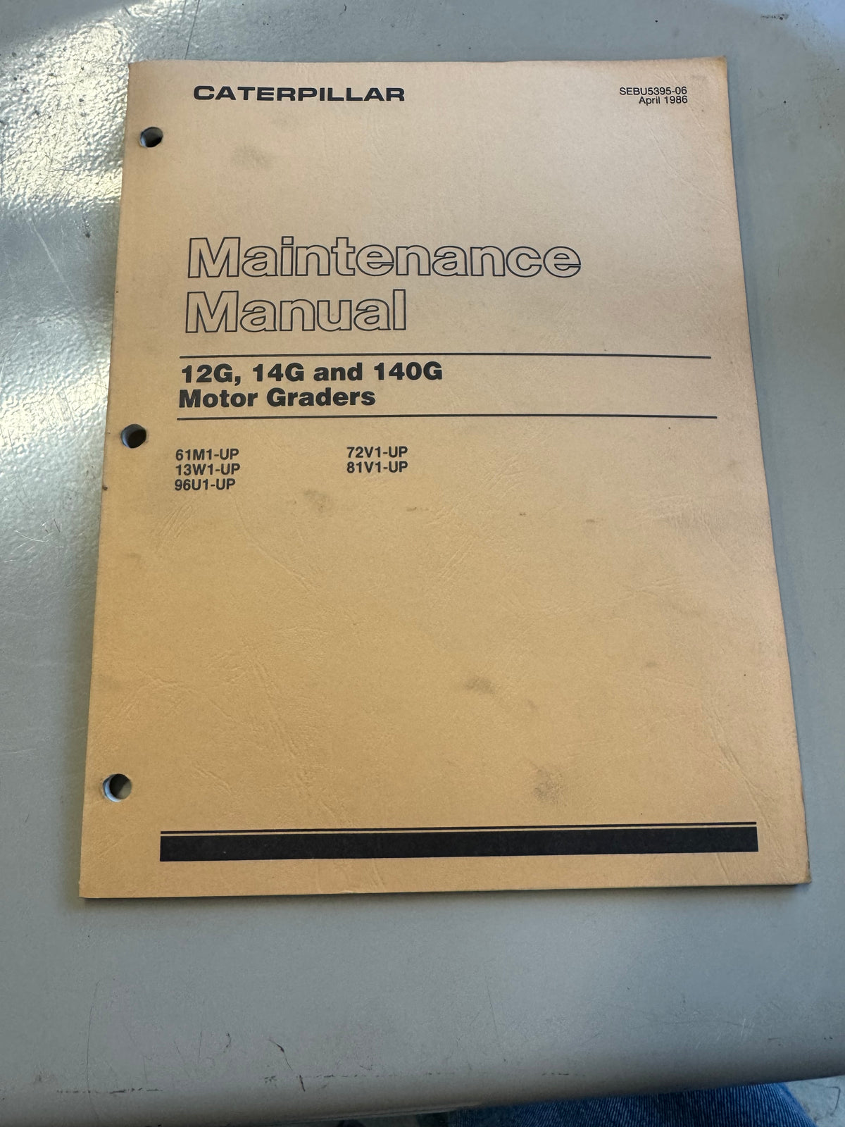 Caterpillar _ 12G, 14G and 140G Motor Graders _ Maintenance Manual