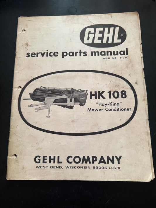 Gehl _ HK 108  Service _ Parts Manual
