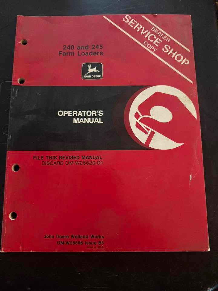 John Deere _ 240 & 245 Farm Loaders _ Operator’s Manual