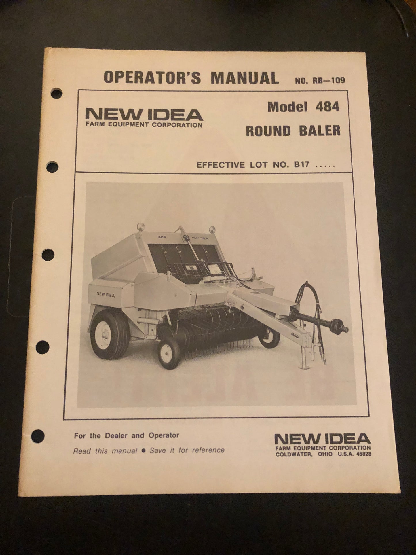 New Idea _ Model 484 Round Baler _ Operator’s Manual