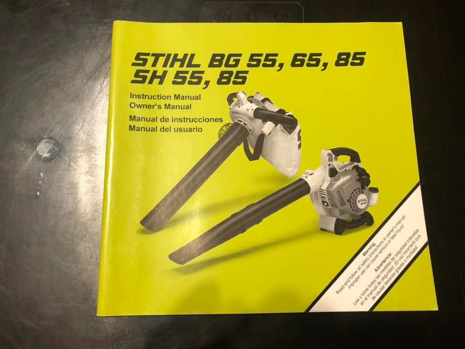 Stihl _  BG 55, 65, 85 & SH 55, 85 Instructions & Owner’s Manual