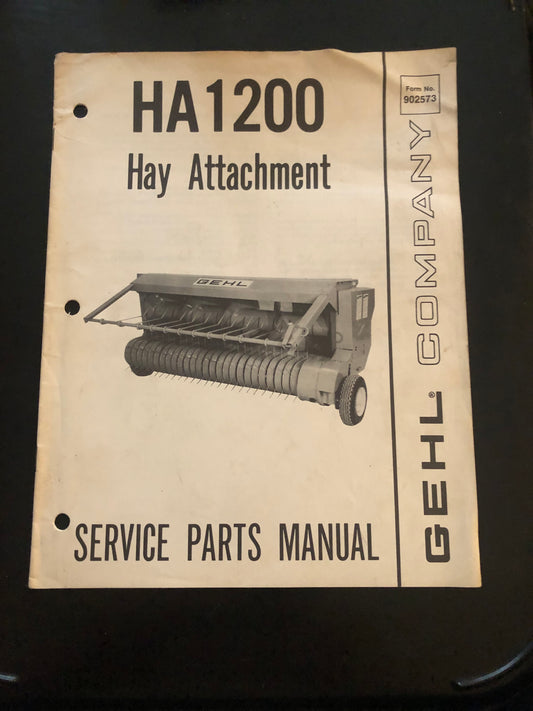Gehl _ HA1200 Hay Attachment _ Service Parts Manual
