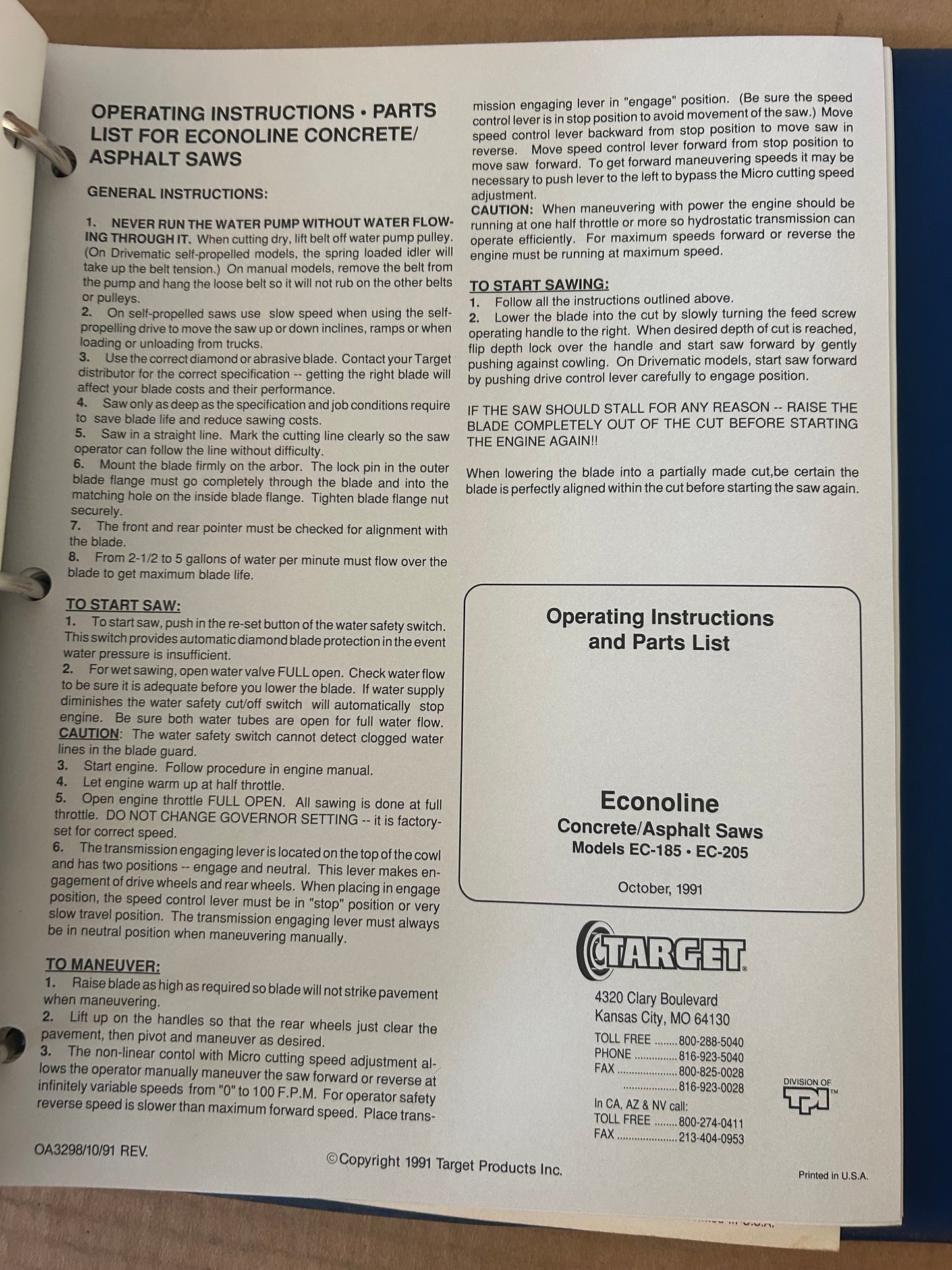 XANDER Target _ Saws & Etc Manuals vol 2