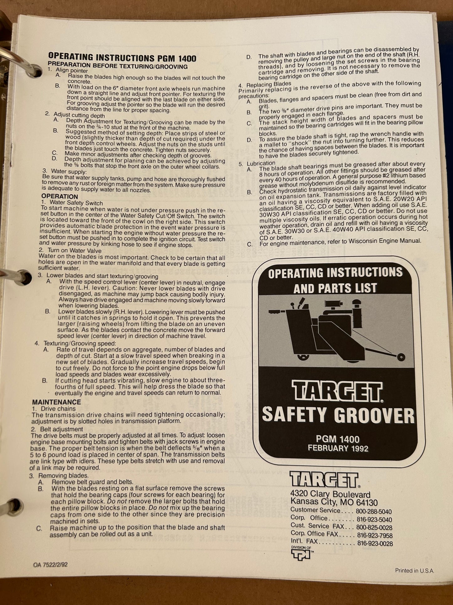 XANDER Target _ Saws & Etc Manuals vol 1