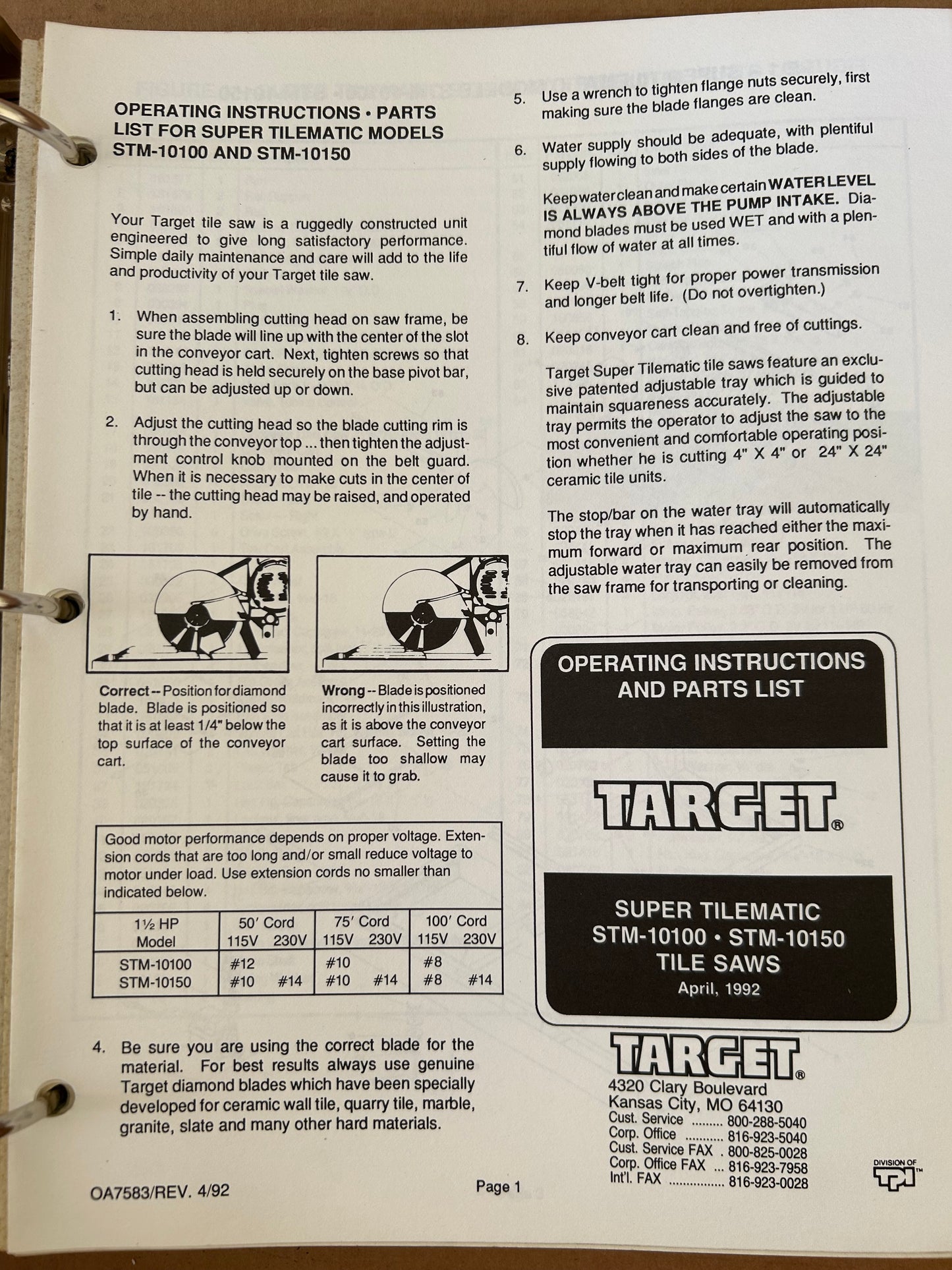 XANDER Target _ Saws & Etc Manuals vol 1